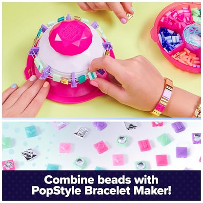 Cool Maker, PopStyle Expansion Pack, Bracelet Making Kit, over 50 Gem Beads, Makes 3 (Packaging May Vary), Arts and Crafts Kids Toys for Ages 7 and up - style: Bracelet Maker Expansion Pack