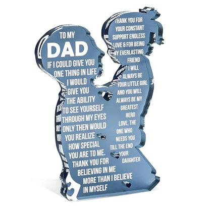 To My Dad – Best Dad Ever Gifts, Valentines Fathers Day Daddy Gifts from Daughter or Son, Golf Dog Bonus Father in Law Birthday Gift - color: ToMyDad01