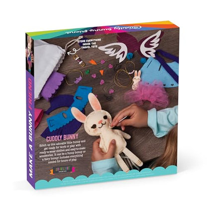 Craft-tastic – Make a Bunny Friend Craft Kit – Learn to Make 1 Easy-to-Sew Stuffie with Clothes & Accessories - style: Make a Bunny Friend Craft Kit