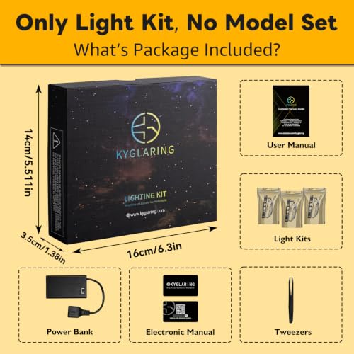 Kyglaring Light Kit for LEGO 10375 Toothless Set, Lights Only - size: Standard Style