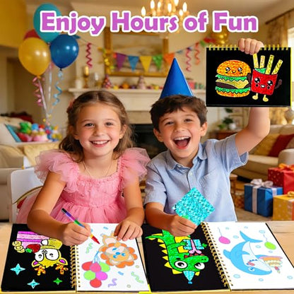 FUNNYB&G Foil Art Craft Kit for Kids, Sparkly Birthday Gift Toy for Kids - style: Happy Birthday