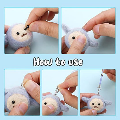 IMZAY Needle Felting Kit, 40 Colors Felting Wool Kit Wool Roving Kit - size: Small