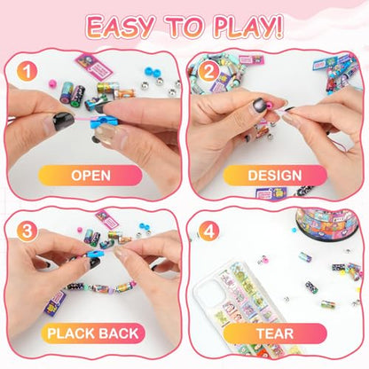 LUKAVIR Bracelet Making Kit, 100PCS Beads and Charm Set - color: 100 PCS