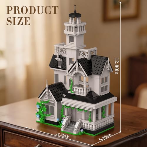 Vziimo Magic House Building Set with LED Light, Owens House Building Blocks, Architecture Decor Model Kit, Gifts for Adults Teens Age 14+(1162 PCS) - style: Owens House