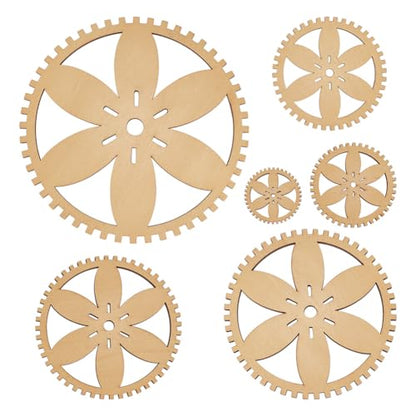 BENECREAT 6 Sizes Poplar Wood Weaving Loom Kit, Round DIY Weaving Loom DIY Weaving Art Tapestry Loom for Hanging Decor Woven Tapestry Knitted Crafts Making, 4.5mm Thick - size: Round