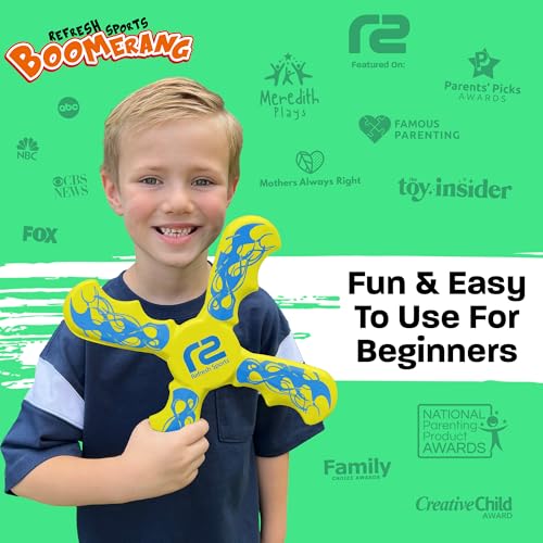 Kids Beach Toys Boomerang - Ultimate Fun Beach Boomerangs for Beaches - color: Yellow