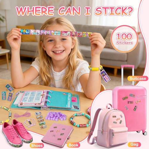 LUKAVIR Bracelet Making Kit, 100PCS Beads and Charm Set - color: 100 PCS