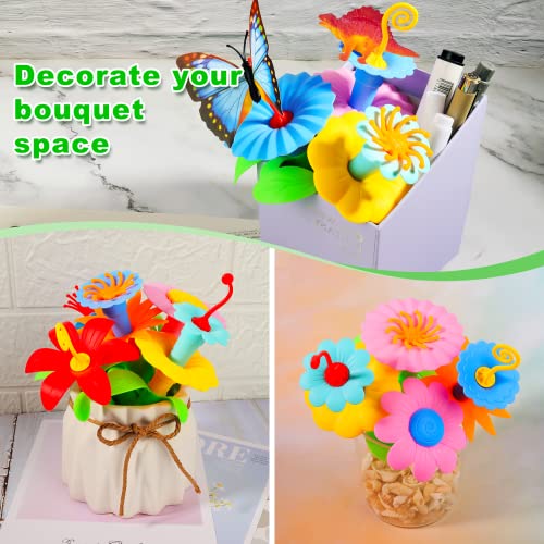 Toys Gifts for Age 2 3 4 5 6,167 PCS Dinosaur Flower Garden Building Blocks - style: Dinosaur Flower Garden