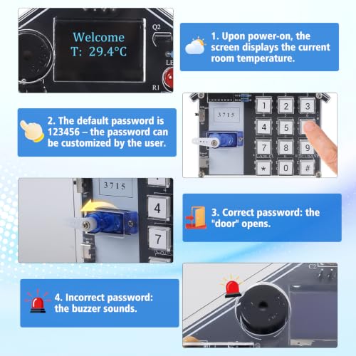Soldering Practice Kit, DIY Code Lock Electronics Project
