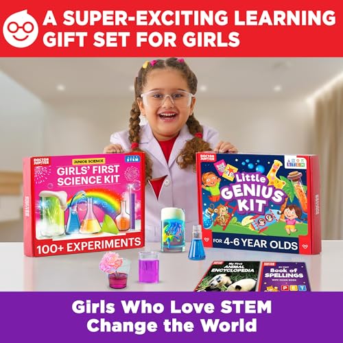Doctor Jupiter Ultimate Gift Set of Learning for Girls Ages 4-6 - style: Girl Science Gift Set: 4-8 Years