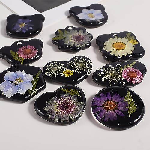 16-Piece Jewelry Mold Set - Oval Pendant, Resin & Clay, 3D & Silicone Molds for Resin Casting & Candle Making - color: pendant-12-pack