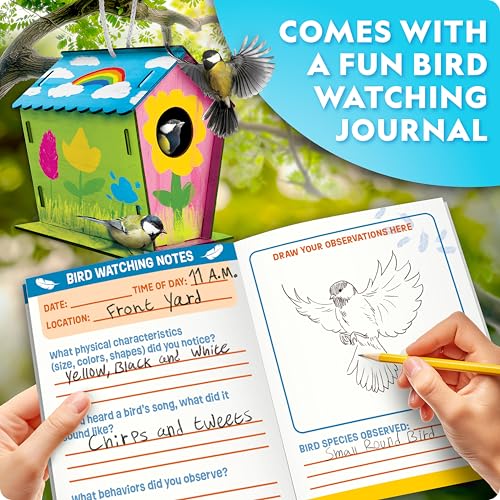National Geographic Build Your Own Wooden Birdhouse Craft Kit for Kids - style: DIY Birdhouse