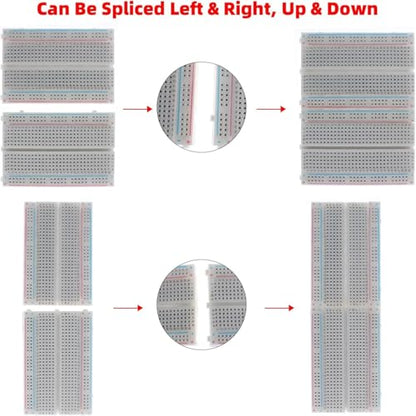 Solderless 1660 Breadboard Kit for Prototyping Circuit