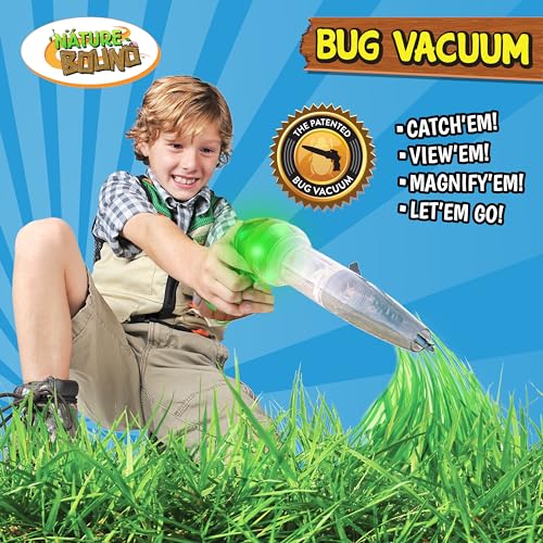 Nature Bound Bug Catcher Toy, Eco-Friendly Bug Vacuum, Catch and Release Indoor/Outdoor Play, Ages 3 to 12, Complete Kit for Kids (Upgraded Style) - style: Upgraded