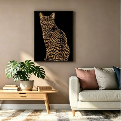 5D Cat Diamond Painting Kit For Adults Beginner,DIY Diamond Art Kits - color: YP111