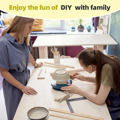 Leyclub Pottery Rolling pin Guides, 5-Size for Precise Clay Thickness - color: RollingPin Guide