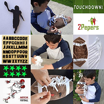 Make Your Own American Football Plush Pillow Kit Kids Gift Art & Craft Set - style: FOOTBALL