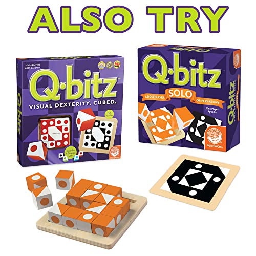 Mindware | Q-bitz Jr. | Miniature Game | Ages 5+ | 2-4 Players | 15 Minutes Playing Time