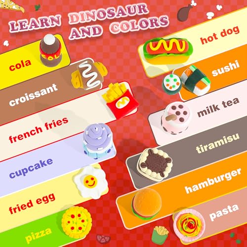 Aestd-ST Air Dry Clay Kit - Food Toy Theme, Modeling Clay for Kids - color: Food Toy Theme