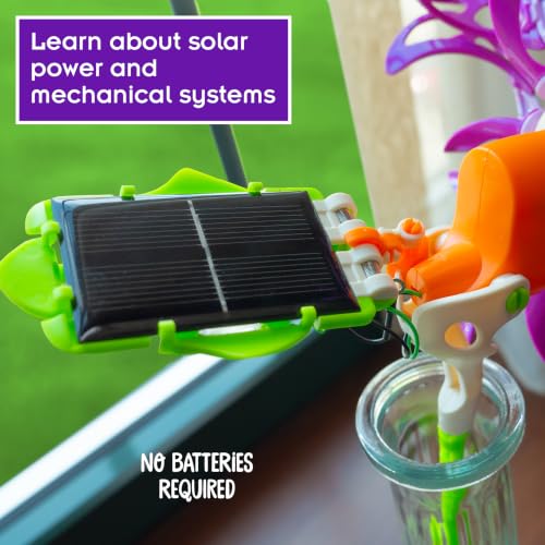 Thames & Kosmos SolarFlower Purple Majestic STEM Kit | Build a Motorized Solar-Powered Flower with Spinning, Colorful Petals, Educational Gift for Kids Ages 8+, Adults - color: Purple