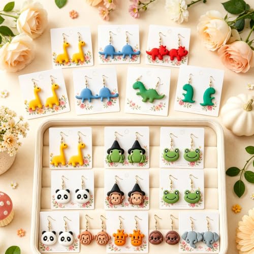 12pcs Jungle Dino Animal Clay Cutters - color: Animal-2026