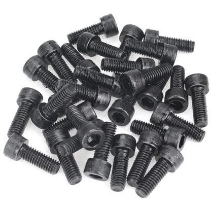 35 Pieces M6 x 16mm Socket Head Cap Screws, Thread Pitch 1.0mm, Sutemribor M6 Black Screws, 12.9 Grade Alloy Steel, Black Oxide Finish, Fully Threaded - size: M6 x 16mm, style: Socket Head