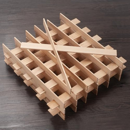 Wooden Dowels for Crafts, Wood Trim Wood Strips Slats for Wall 1/8" × 1" × 12", 30 PCS Square Dowel Rods Wooden Sticks for Crafts, Unfinished Hardwood Sticks Flat Lumber Boards for Woodworking - size: 1/8x1x12 in - 30PCS