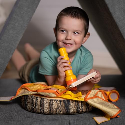 Melissa & Doug Grand Canyon National Park Hiking Gear Play Set with Photo Disk Viewer Kids Pretend Play Hiking Gear, Children's Belt and Binoculars for Girls and Boys Ages 3+ - FSC-Cer