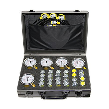 XZT 60P Hydraulic Pressure Test,Pressure gauges Set, mini Hydraulic Hose Set, Test Coupling Set,Repair Tools for USA Brand Excavator Construction Machinery