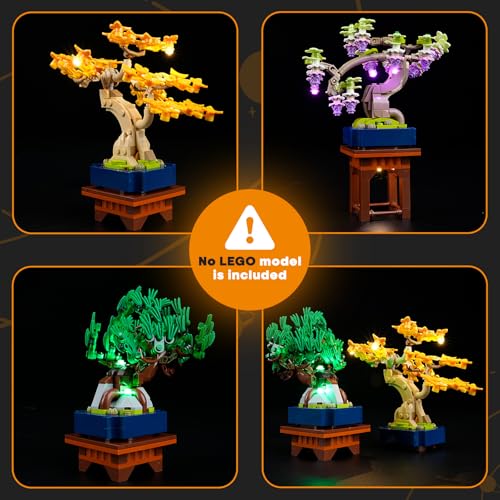 LIGHTAILING Light for Lego-10373 Mini Bonsai-Trees - Led Lighting Kit Compatible with Lego Building Blocks Model - NOT Included The Model Set - style: (Only Light) 10373 Mini Bonsai Trees