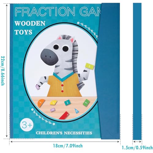 2026 New Magnetic Fraction Demonstration Book, Magnetic Fraction Tiles & Fraction Circles Set, Fraction Magnets for Teaching, A Hands-On Visual Fraction Learning Set