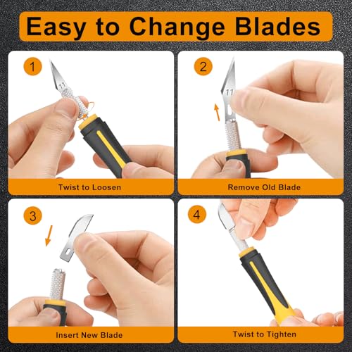 Exacto Knife Set, 16Pcs Craft & Hobby Knife, Precision Cutting Tool