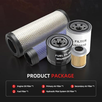 Maintenance Filter Kit Fit for John Deere 35D 50D for Yanmar