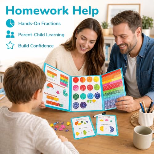 Extra Large Magnetic Fraction Manipulatives Math Visual Aids For Students