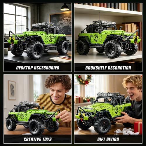 RC Off-Road Vehicle Build kit 1:8 Model Car Building Block Set - color: Style2