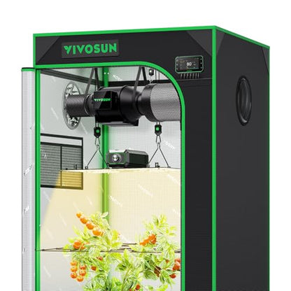VIVOSUN Smart Grow Tent Kit 2x2, 1-Plant WiFi-Integrated Grow Kit System - size: 24"x24"x48"