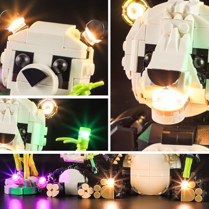 LED Light Kit Compatible with Lego Creator 3-in-1 Wild Animals: Panda Family, Compatible with Lego 31165 (Lights Only, No Models)