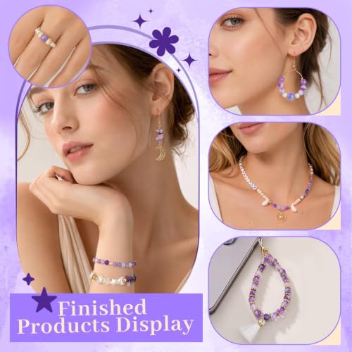 Wurosi Jewelry Making Supplies Kit, Bracelet Making Kit for Adult - color: Purple
