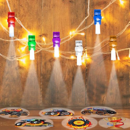 CHUNNIN 36 Pcs Monster Truck LED Finger Lights Glow in Dark Party Favors - style: Monster Truck