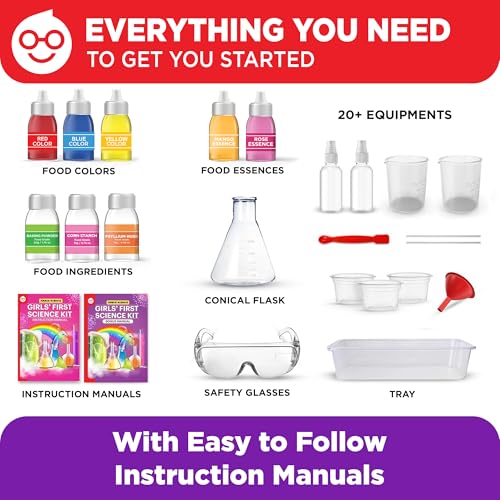 Doctor Jupiter Girls' First Science Experiments Kit for Kids Ages 4+ - style: Girls' First Science Kit: 4+