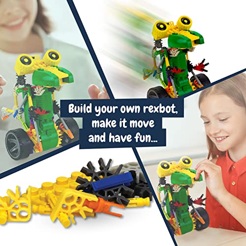 Science4you Robotics Rexbot - Robot Building Toy for Kids Age 8-14, Kit with 106 Pieces to Build Your Own Robot and Make it Move, Science Kit and STEM Toy for Kids 8+ Years Old - style: Rexbot