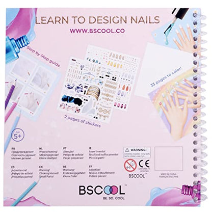 BSCOOL Nail Studio Activity Book for Girls – Creative Kids Gift 2 Pack - color: 2 PCS - Nail Design Studio