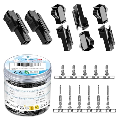 CQRobot JST SM 2.5mm Pitch 2-Pin Electronic Computer Connector Adapter - size: 2P, style: SM