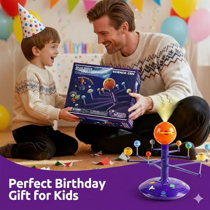 Science Can Solar System for Kids, Talking Astronomy Solar System Model Kit - color: Purple