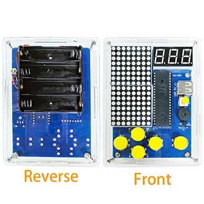 Gikfun Soldering Practice Kit with 4 Retro Games - DIY Electronics Project for STEM Learning, School, Home w/ Acrylic Case EK1987 - size: Medium
