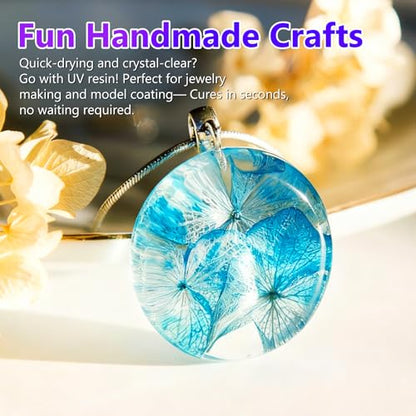 KISREL 100g UV Resin Jewelry Making Kit, Resin with Molds - size: 100g