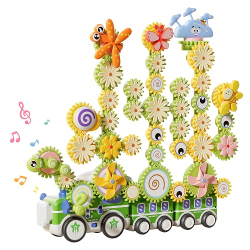 4 in 1 STEM Gear Toys for Kids Ages 3+, Educational Building Blocks, 87Pcs - size: 87 PCS