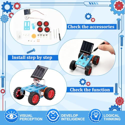 Soulchen 12 Pack Stem Kits for Kids Bulk Stem Solar Robot Kit, Age 12-14