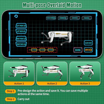 Shoot Robot Dog - Interactive STEM Pet with Voice Control, 30+ Actions & APP Programming, Durable Design for Kids Age 6+ (Compatible with iOS/Android) - style: shoot robot dog
