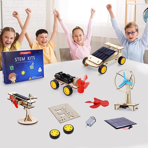 STEM Toys for Ages 8-13 Boys, Solar Science Kits for Kids Crafts Gifts 8-12 - size: 5.9 x 9.1 x 2 inches